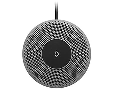 Logitech Microphone d'Extension pour Système de ConférenceCam Webcam MeetUp, Câble 6m, Témoin Lumineux LED, Microphone Mono, Bande Large, Isolation Phonique, PC/Mac/Portable/Macbook/Tablette