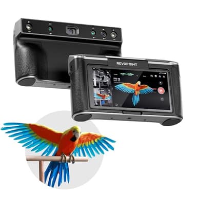 Revopoint MIRACO Pro Scanner 3D portable pour imprimante 3D, écran réglable à 180°,batterie 5000 mAh à chargement rapide,précision jusqu'à 0,02mm,convient pour les petits et grands objets,32GO