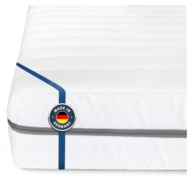 BMM Matelas 80x200 cm Classique XXL, degré de fermeté H3 / Matelas en Mousse Froide certifié Öko-Tex/Ergonomique, 7 Zones, Hauteur 12 cm/Matelas fabriqués en Allemagne.