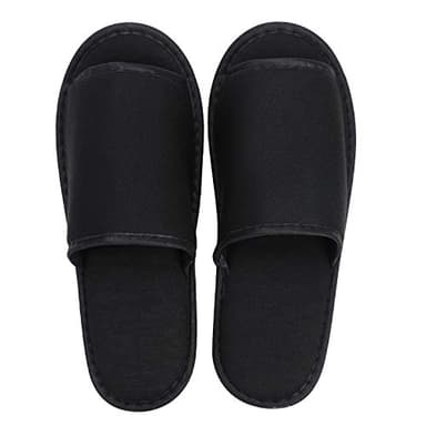 ITODA Unisexe Pantoufles Chaussons Portable Pliables Non Jetable Antidérapant Chaussures Coton Souple Pantoufle d' intérieur Confortable pour Maison Bureau Voyage Hôtel Avion Spa Toute Saison