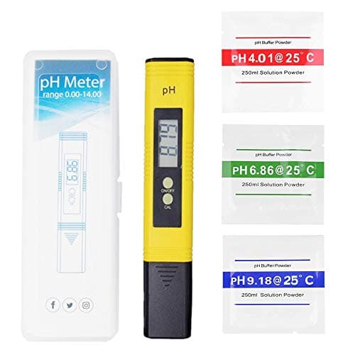 Stylo numérique PH Mètre, PH Testeur de qualité de l'eau Digital LCD Portable PH Mètre Numérique Plage de Mesure pour 0-14 PH 0,01 Ph, compteur pH Testeur Aquarium Fonction D'étalonnage Automatique