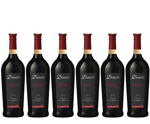 D'AMATI - Primitivo, Negroamaro - Vin Rouge - IGP Puglia - Origine : Pouilles, Italie (6 x 1l)