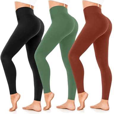 FuelMeFoot Legging de grossesse pour femme, taille haute, opaque, extensible, élastique, doux, long yoga., Noir , L