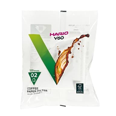 Hario Filtre en papier blanc/sacs filtrants MISARASHI, moyen pour pièces VCF-02-100W