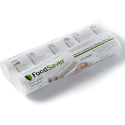 FoodSaver sacs de mise sous vide réutilisables, Sans BPA, 2 rouleaux de sacs (28 cm x 5,5 m), (FSR2802)