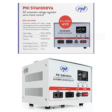 Stabilisateur de tension PNI SVM1000VA avec servomoteur, 800W, 3,6A, sortie 230V