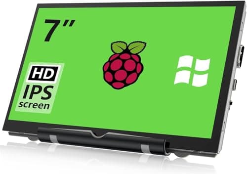 HAMTYSAN 7 Pouces Raspberry Pi écran Mini Moniteur 800x480 IPS Petit écran HDMI pour Raspberry Pi 400/4 / 3/2 / Zero/B/B + Jetson Nano win11 / 10/8 / 7 (Non Tactile)
