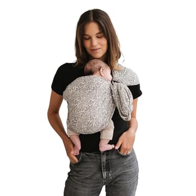 Studio Romeo - Echarpe de portage bébé - Porte-bébé physiologique - Sling - Pratique - Sans nœud, ni sangle - Dès la naissance - Fabriqué au Portugal - 100% Coton - Flow