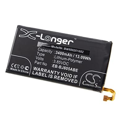 vhbw Batterie Compatible avec Samsung Galaxy A6 Plus 2018 Duos, A6+ 2018 Duos Smartphone (3400mAh, 3,85V, Li-polymère)
