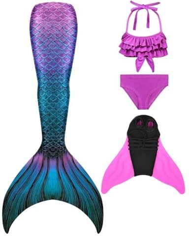 SPEEDEVE Queues de Poisson Filles Bikini avec Palme
