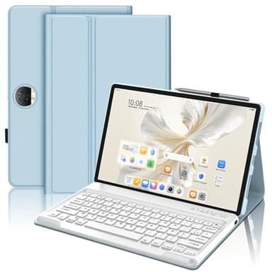 FOGARI Clavier pour Honor Pad 9 Tablette 2024 12.1 Pouces, AZERTY Français Étui Clavier Magnétique Bluetooth sans Fil Etui Housse pour Honor Pad 12.1'',Bleu