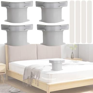 Lot de 4 supports de drap de lit avec bandes de verrouillage pour coins, clips de fixation de drap de lit pour toutes les tailles de matelas, installation facile, pinces de drap de lit fixes