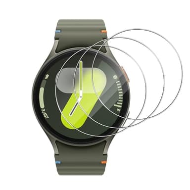 Lutreepour Samsung Galaxy Watch 7 44mm Protection écran, 3 Pièces 9H Dureté HD Verre Trempé Protecteur Film, sans Bulles Anti-Empreintes Anti-Rayures Protecteurs d'écran