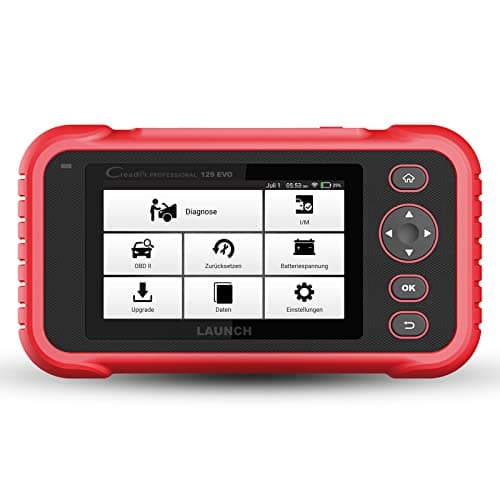 LAUNCH Europe CRP 129 EVO OBD2 Appareil de Diagnostic Automobile Lecteur de Diagnostic Automobile Testeur EOBD 4 Systèmes Moteur, ABS, SRS, AT + 8 Fonctions de Service Mise à Jour Gratuite