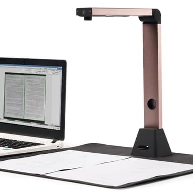 Bamboosang Appareil Photo et Scanner de Documents Portable A3 : Haute Résolution 8 MP, OCR Multilingue, USB, Logiciel Puissant