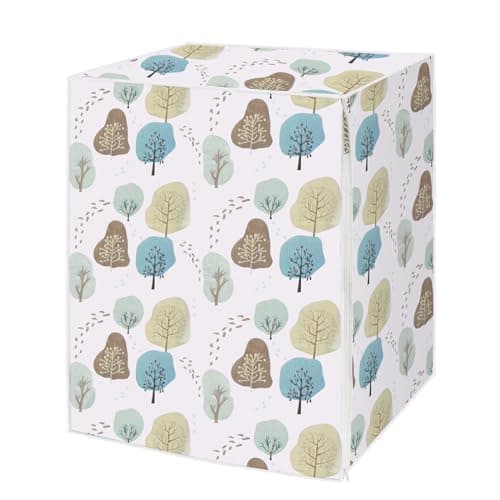 Couvre-Machine à Laver, Housse de Protection ImperméAble pour Machine à Laver à La Maison Pour SèChe-Linge à Chargement Frontal, Anti-PoussièRe Protege Machine A Laver (63 * 62 * 85 cm)