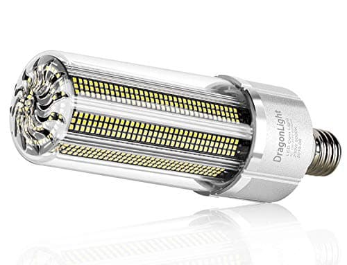 DragonLight Ampoule LED de maïs super lumineuse 200W sans ventilateur (équivalent à 1200W) – Grande base E40 de qualité commerciale – Lumière du jour 5000K, 27000 lumens pour éclairage de haute baie