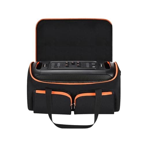 Hzycwgone Sacoche Partybox on-The-Go Étui Housse de Transport Portable Sac de Voyage avec Poignée pour JBL PartyBox on-The-Go/PartyBox on-The-Go Essential Enceinte Portable Bluetooth et Microphone
