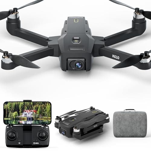 K610 GPS Drone avec Caméra 4K S0NY IMX SD Card, Drones Retour Auto,GPS Suivi Auto pour Adultes Débutants,Moteur sans Balais 5GHz Deux Cameras,moins de 249g,à RéSistance Au Vent De Niveau 4