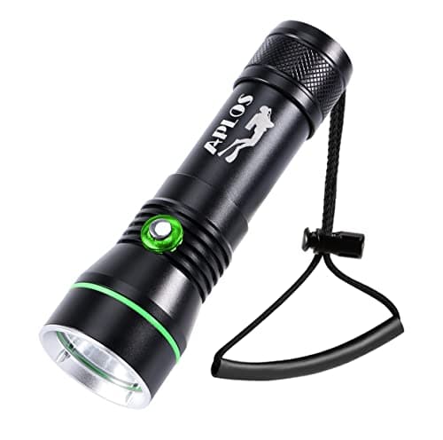 APLOS AP30 3000lm Plongée lampe de poche avec indicateur de puissance, IPX8 étanche professionnel rechargeable lumière de plongée