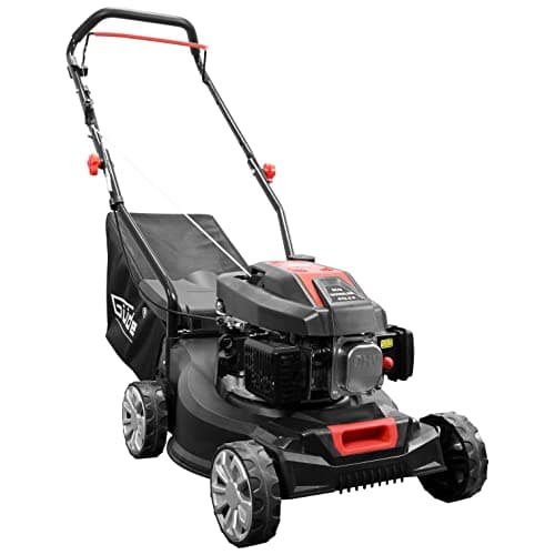 Güde Tondeuse à gazon ECO Wheeler 412.2 P (moteur 4 temps Power-Engine S 241 V, puissance du moteur : 1,5/2 (kW/PS), cylindrée : 79,8 cm³, largeur de coupe : 40,6 cm, sac de ramassage 40 l, réglage de