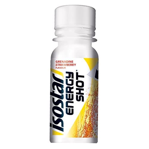 Isostar - Energy Shot Fraise & Grenadine - Boost Énergétique avec Caféine et Source de Glucides - Format 60 ml - 195696 Taille unique