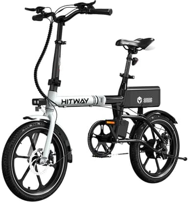 HITWAY 16 Pouces Vélo Électrique, Ebike de Ville avec Moteur 250W, Vitesse de 25km/h, Batterie 324Wh pour Bicyclettes Électriques Adultes BK35 BK35S