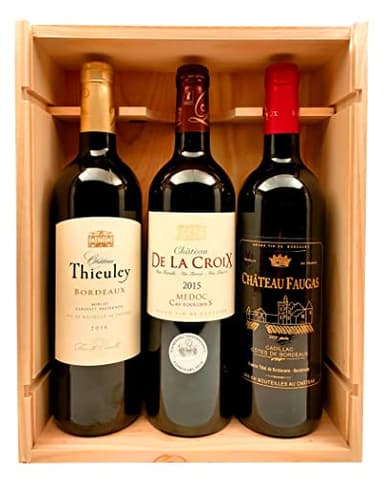 Coffret Grands Vins de Bordeaux - 1 Cru Bourgeois du Médoc 2015 + 1 Cadillac Côtes de Bordeaux 2016 + 1 Bordeaux 2016 !