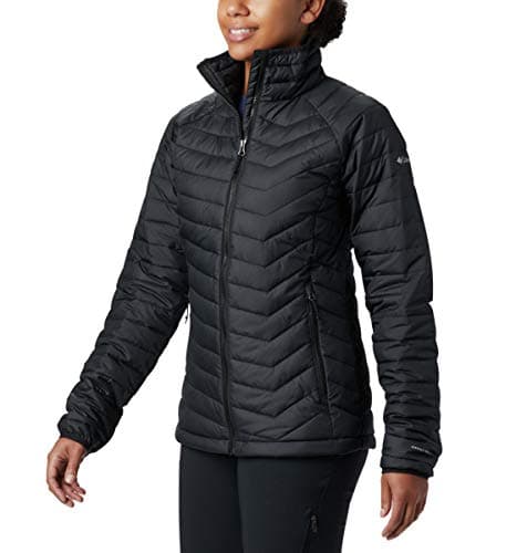 Columbia Powder Lite, Veste à capuche, Femme,Noir (Black),S