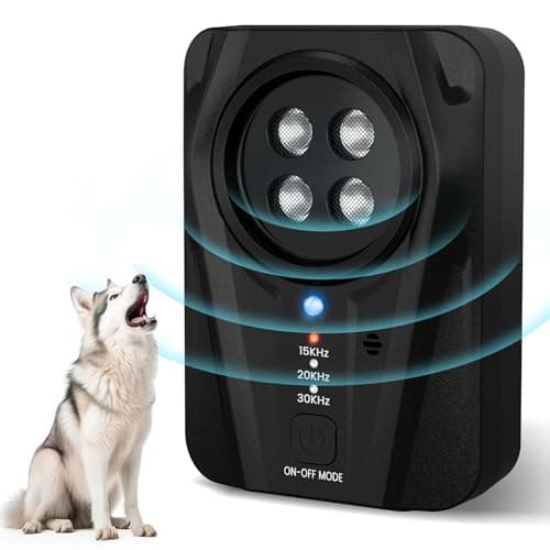 Anti Aboiement Chien,33 Pieds Rechargeable Dispositif anti-aboiement Chien,3 Modes Dispositif anti-aboiement,Boitier Anti Aboiement Chien,collier anti aboiement,anti aboiement Extérieur et Intérieur