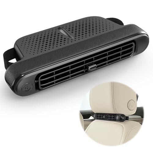 LYtech Ventilateur de Refroidissement de Voiture ventilateur USB Voiture Ventilateur Voiture électrique avec 3 Vitesses, Ventilateur d'air de refroidissement de voiture portable pour camion van SUV