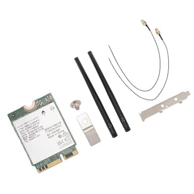BE200NGW WiFi 7 Map 574Mbit / S 2400 Mbit/S 5800 Mbit/S BT 5.4 Adaptateur Réseau Muimo pour Gagner 10 11 Ordinateur Portable (Carte WiFi 7 avec antenne et Support)