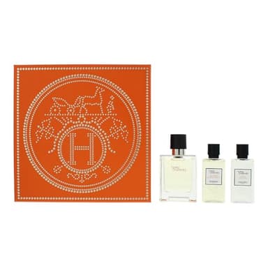 Hermès Terre D'Hermès Coffret Cadeau 3 Pièces Eau de Toilette 50 ml - Hair And Body Sho