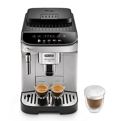 De'Longhi Magnifica Evo Machine a Café Grain ECAM292.33.SB, Machine Expresso et Cappucino, Argent [Exclusif Amazon], Cafè