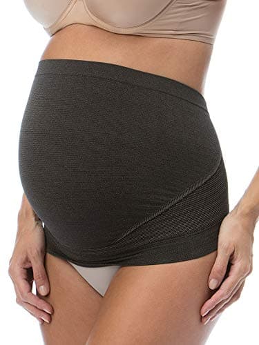 RelaxMaternity 5400 (Noir, S) Ceinture de Grossesse avec Fibre d'argent et Bande élastique de Soutien pour Le Ventre
