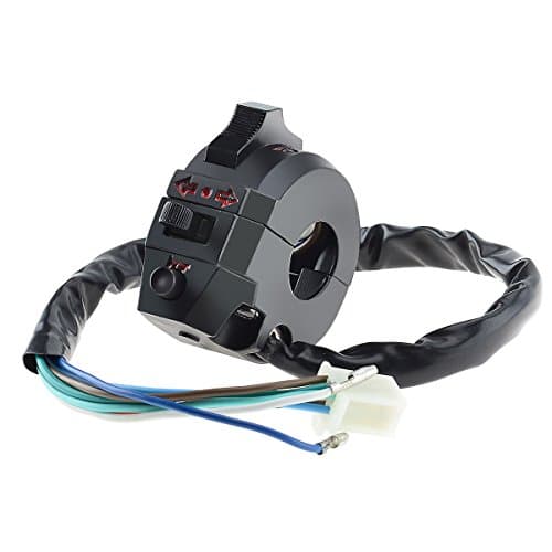Kawell Commutateur de clignotant pour guidon de moto, 22 mm, pour motos, véhicules tout-terrain, scooters, motoneiges