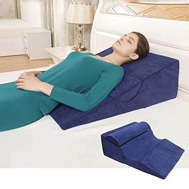 SUMBITOD Coussin Anti Reflux gastrique, Oreiller de Mousse de cale Anti-Reflux Polyvalent, pour Le Soutien de Dos de soulagement de Douleur d'adultes