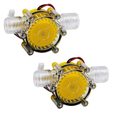 Lbvzxkad 2X Pompe À Débit D'Eau 10W Mini Générateur Hydro Conversion Hydraulique de Débit de Turbine 12V