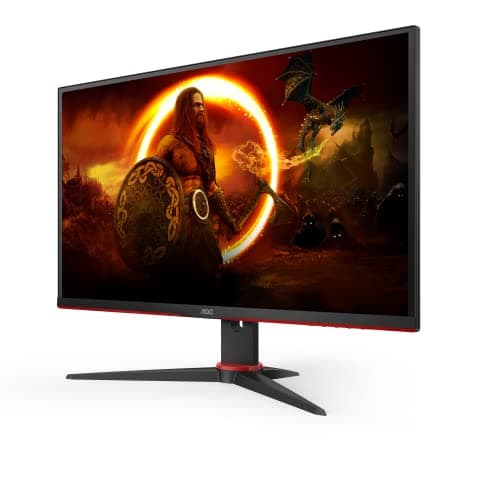 AOC Gaming 27G2SPAE - Écran FHD 27", 165 Hz, 1 ms MPRT, FreeSync, G-Sync Compatible, Haut-Parleur (1920 x 1080, VGA, HDMI, DisplayPort) Noir/Rouge