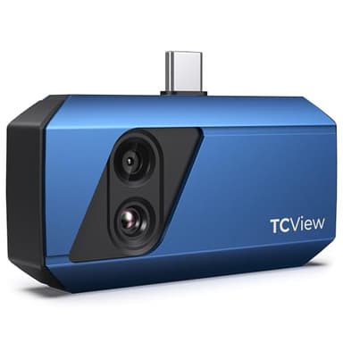 TOPDON TC001 Plus Caméra Thermique Android, 512x384 TISR Résolution Infrarouge Avec 100W Caméra Visuelle, -20°C à 550°C, 25Hz, Caméra Infrarouge à Double Objectif pour Smartphones, Tablettes et PC