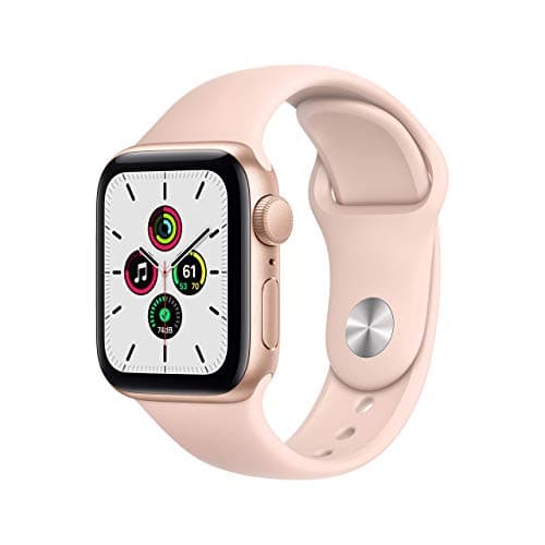 Apple Watch SE 2020 (GPS, 40MM) Boîtier En Aluminium Or Avec Bracelet Sport Pamplemousse (Reconditionné)