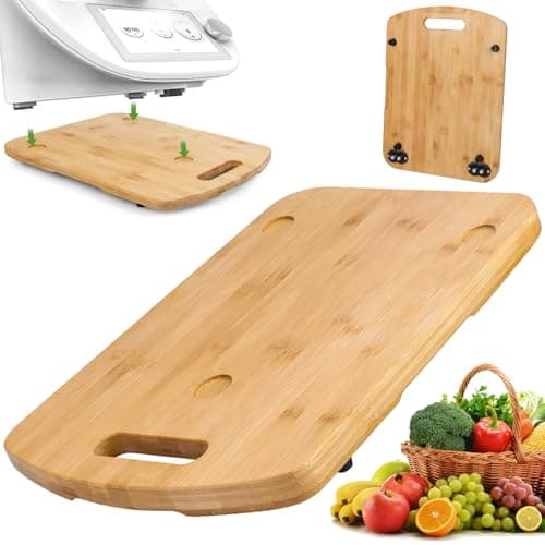 Planche coulissante pour Thermomix TM6 TM5, planche coulissante en bois de bambou, déplacement rapide, pour robot de cuisine Thermomix Vorwerk TM5 TM6 Accessoires