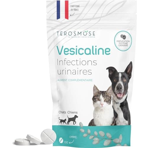 Vesicaline • 100 Comprimés | Soulagement des Infections Urinaires pour Chats et Chiens | Formule Vétérinaire | Soutien des Voies Urinaires, Confort Urinaire et Santé de la Vessie | Prévention Cystite