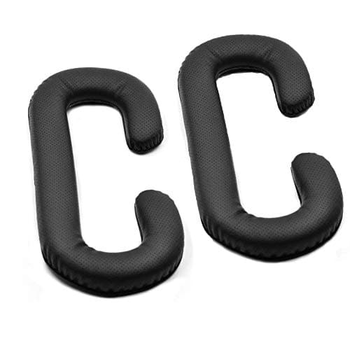 Taoric Coussin de Coussin en Cuir PU de Remplacement en Mousse à mémoire de Forme pour HTC Vive VR (2Pcs)
