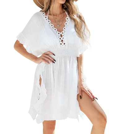 Justay Comf Femme Robe de Plage Cache Maillot de Bain Femme Ete Robe Pareo Plage Design de Mode