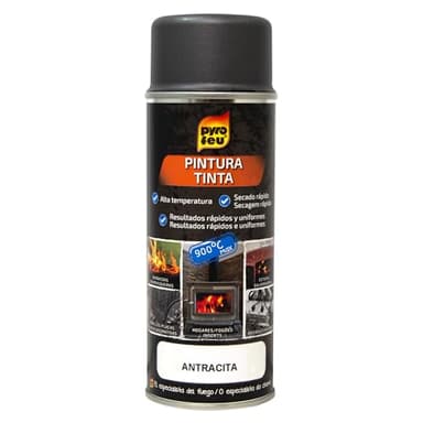 S.G.C.N. Pyrofeu Peinture Thermique 900° Anthracite aérosol 400 ML