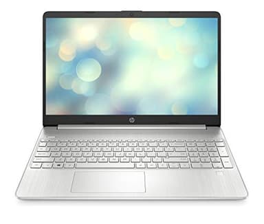 HP Laptop 15s-fq5004sf PC Portable 15.6" FHD (Intel Core i7-1255U, RAM 16 Go, SSD 512 Go, AZERTY, Windows 11 Famille) Argent naturel