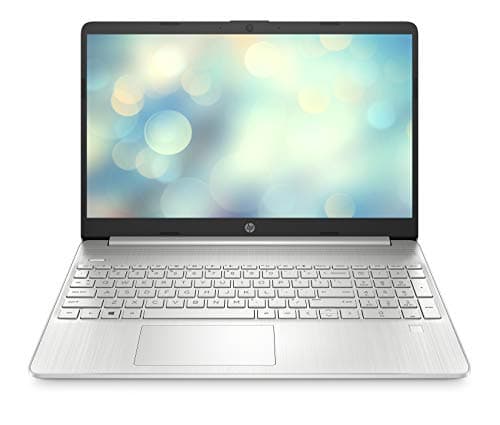HP Laptop 15s-fq5004sf PC Portable 15.6" FHD (Intel Core i7-1255U, RAM 16 Go, SSD 512 Go, AZERTY, Windows 11 Famille) Argent naturel