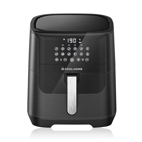 CoolHome AF23 Airfryer XXL Deluxe - 6,5 litres - Friteuse à air chaud avec revêtement céramique - Noir