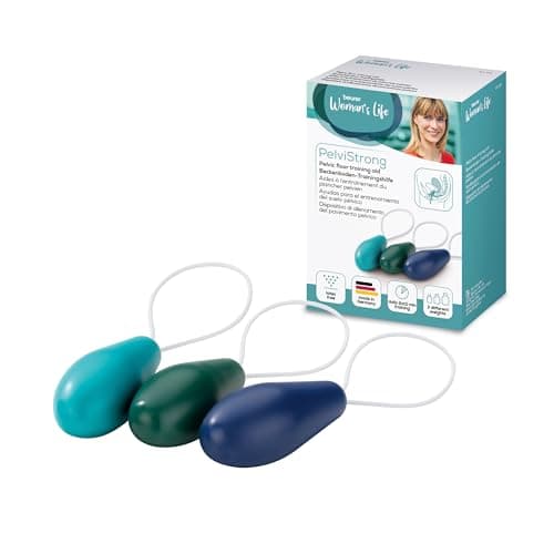 Beurer PT 20 PelviStrong Aide à l'entraînement du plancher pelvien pour femmes, renforcement, régénération et maintien de la musculature du plancher pelvien, set de 3 cônes, d'entraînement en ligne